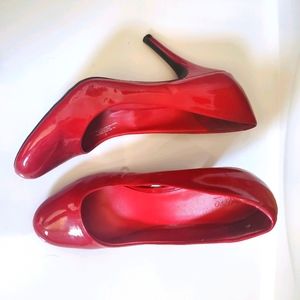 Red Patent Pumps